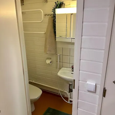 Pieni Yksioe Keskustassa Omalla Sisaeaenkaeynnillae *